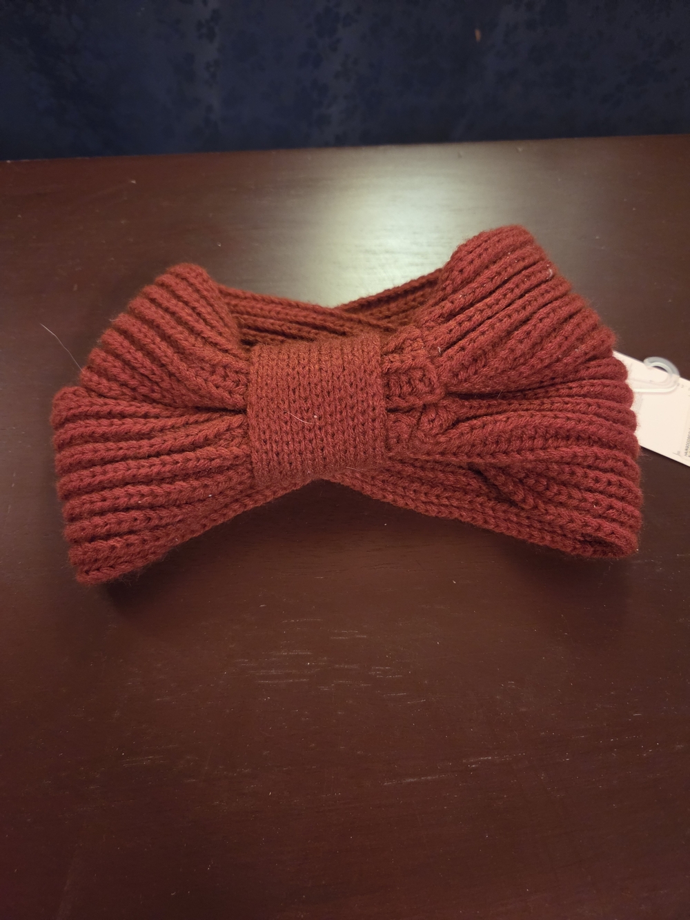 Forever 21 Ribbed Bow Headband - Brick Red